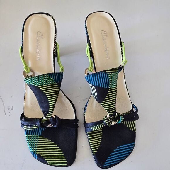 Classique Vintage Y2K Pattern Block Kitten He's Sz 7M - Picture 2 of 6